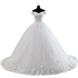 Wedding Dress 2026 New Elegant Shoulder Wedding Dress Small Thin Dress HZ0517