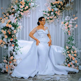 Bride's Main Wedding Dress 2026 New Out-And-Go Fish Tail Show Lean Heavy Industry High Waist Long Tail Performance HZ0517