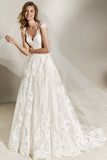 Simple Lace V Lord Wedding Dress 2026 New Thin A Swollen Bridal Wedding Dress Fairy Sen HZ0517
