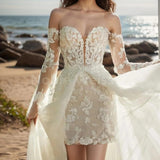 Wedding Dress Bridal Light Luxury Small Light Yarn New High-End Engagement Dress Dress Fairy HZ0517