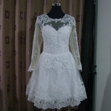 2026 Spring New Korean Version Of Long-Sleeved Lace Dream Fairy Gas Large Long Tail Wedding Dress HZ0517