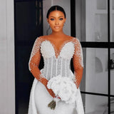 2026 Wedding Dress Sexy Suspension V-Neck Dress Wedding Dress Evening Dress HZ0517