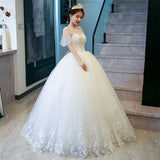 French Light Wedding Dress 2025 New Bridal Main Yarn Retro Temperament Dress Simple Atmosphere Thin Wedding Summer HZ0517