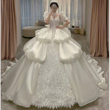Heavy Industry Master Wedding Bride 2026 New At-Fugitive Princess Ding Noodles Grand Luxury Heavy Industry French Photography Wedding HZ0517
