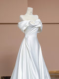 French Bra Light Wedding Dress 2026 New White Densate Go Out Yarn Small Tail Wedding Registration Dress Engaged Woman HZ0517
