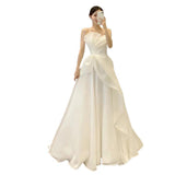Brased Lightweight Wedding Dress 2026 New Southeast Asian French High-End Main Yarn Travel To Shoot A Small Simple Out Of The Yarn HZ0517