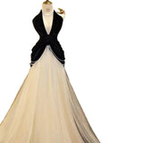 Wedding Dress 2025 New Hepburn Style French High-End Dress Female Bride Toasted Back Pearl Chain High Sense HZ0517