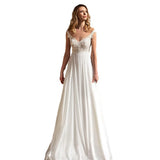 Wedding Dress Deep V Collar 2026 New Small Tail Sexy Bare Lace Travel Wedding Dress HZ0517