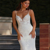 2026 New Luxury Vintage Lace Travel Outdoor Light Wedding Dress Fish Tail Bride Married Out Of The Yarn Welcome HZ0517