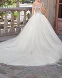 The Main Wedding Dress Shoulder-Shaped Korean-Style Slimming 2026 New Tailed Wedding Dress Spring HZ0517