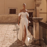 2026 New French-Style Silk Dress Bridal High-Sensential Simple Lace Open Yarn HZ0517