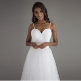 Dress Female Korean Version Of 2026 New Wedding Small Taileds Mori Dream Simple Sling Bridal Light Wedding Dress HZ0517
