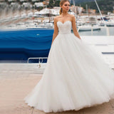 Wish Travel Sexy Breast Lace Long Thin And Light Wedding Dress HZ0517