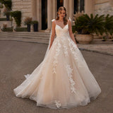Wedding Long Tail Ceremony Lace Retro Sling Sen Lace Tuxedo Backs Up Thin Bride Long Dress Summer HZ0517