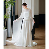 French-Style Fasley Morning Dress Dress Simple High-End Bridal Engagement Dress Dress To Welcome The Yarn HZ0517