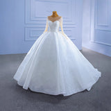 Bridal Main Wedding Dress 2026 New Super Fairy Tail Solo Punt Punge High-Waisted Stage Performance Dress Female HZ0517