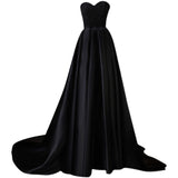 One Plus A Creative 2025 Black Tail Autumn Women's Dress Mid-Sleeved Sleeveless Wedding Dress HZ0517