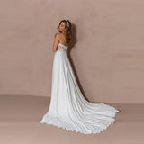 Lace Wedding 2026 New Chiffon Dress Ball White Evening Dress Opens HZ0517