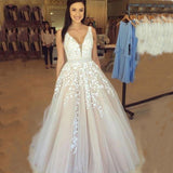 Sale Of New Light Wedding Dress Hot Elegant Defanty Sexy Dew Depth V Wedding Dress Summer HZ0517