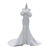 Fishtail Light Wedding Dress Linden Noodles New Temperament Elegant Bride Welcome Out Of The Yarn Super Fairy Dream Thin Dress HZ0517