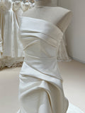 French Simple Ass Fishtail Type Open Tail Small Tail Outdoor Lawn Light Wedding Registration Dress HZ0517