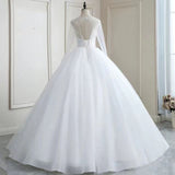 Bride Main Wedding Dress 2026 New Temperament Large-Size Tail Tug Sen Series Long Sleeve HZ0517