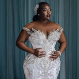 The Main Wedding Dress 2026 New Drag-Tailed Simple Word Bride's Word Shoulder Temperament Super Fairy Dream Thin Small Out Of The Yarn HZ0517