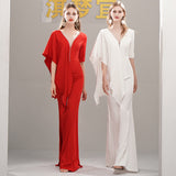 Evening Dress Women 2026 New Banquet Agyuan Dress High-End Beauty Queen Elegant Red HZ0517