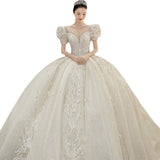 Wedding Dress 2026 New Bridal Yarn Drag Tail Small Son Mori High-End Large-Size French Light Yarn HZ0517