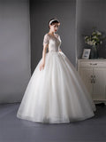 Wedding Dress 2026 New Thin And Fluffy Skirt Simple Wedding Korean Version Of The Starry Sky Hebenson Line HZ0517