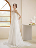 New French Yarn Yarn Shaft Skinny Simple Sweet Wind Bridal Light Yarn Outdoor Lawn Wedding Dress HZ0517