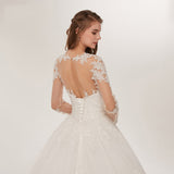 2026 New Bridal Wedding Dress Lace Brae Luxury Tulle Tulle Long Sleeve Main Wedding Dress HZ0517