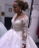 Wedding Dress Retro New Lace Bride Big Tailed Wedding Dress 2026 New Fashion Banquet Toast HZ0517
