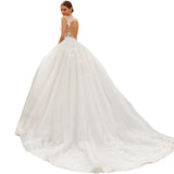 Wedding Dress Long Tailing 2026 Spring New White Thin Bride Marriage Simple Tail Wedding Dress HZ0517