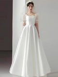French-Style Linden Light Wedding Dress 2026 New Sweet Princess Style Simple Yarn Bride Engagement Welcome Dress Dress HZ0517