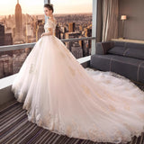 Wedding Dress 2026 New Bridal French Word Shoulder Court Tail Wedding Dress With Dream Princess Light Wedding Dress HZ0517
