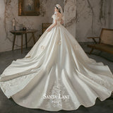 The Dingy Main Wedding Dress 2026 New Bridal Court Retro High-End Luxury Temperament Small Wedding Dress Big Tail Girl HZ0517