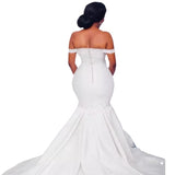 Wedding Dress Shoulder 2026 New Wedding Dress African Bride Wedding Fishtail Wedding Dress HZ0517
