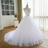 Main Wedding Dress 2026 Spring New Sleeveless Large Drag Plain Bridal Wedding Dress HZ0517