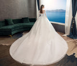 Full-Sleeved Wedding 2026 New Lace New Luxury Prom Dress Wedding Wedding Ceremony Summer HZ0517