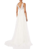 Lace Tulle Wedding Dress 2026 New Wedding Dress Fashion Sexy Slime Family Banquet Yarn HZ0517