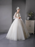 2026 New Wedding Dress A Word Shoulder Thin Bow Trip Princess Ponpong Skirt Go Out Of The Yarn Bubble Sleeve Fairy HZ0517