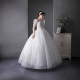 Main Wedding Dress Bride 2026 New Large Tailed Girl Small Man French Heavy Industry Summer Shoulder Court Style HZ0517