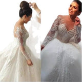 New Deep V Sexy Bride Wedding Dress Simple Atmosphere Thin Body Year 2026 Fashion Ocean HZ0517