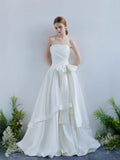 New French Elegant Princess Style Chest Thin And Verteous Wedding Dress Outdoor Lawn Photography Sweet Pong Yarn HZ0517