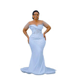 Bride's Main Wedding Dress 2026 New Out-And-Go Fish Tail Show Lean Heavy Industry High Waist Long Tail Performance HZ0517