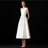 Evening Dress Women 2025 New Temperament Small Dress Simple Generous Party Host Dress Banquet Evening Dress HZ0517