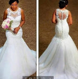 2026 Spring New Thin White Fish Tail Long Sleeveless Wedding Dress HZ0517