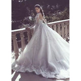 2026 New Wedding Dress African Bride Wedding Fishtail Lace Long-Sleeved Wedding Dress HZ0517