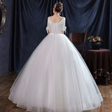 Simplicity Main Light Wedding Dress 2026 Popular New Bride Wedding French Thin Sleeve Super Fairy Simple Hepburn F78 HZ0517
